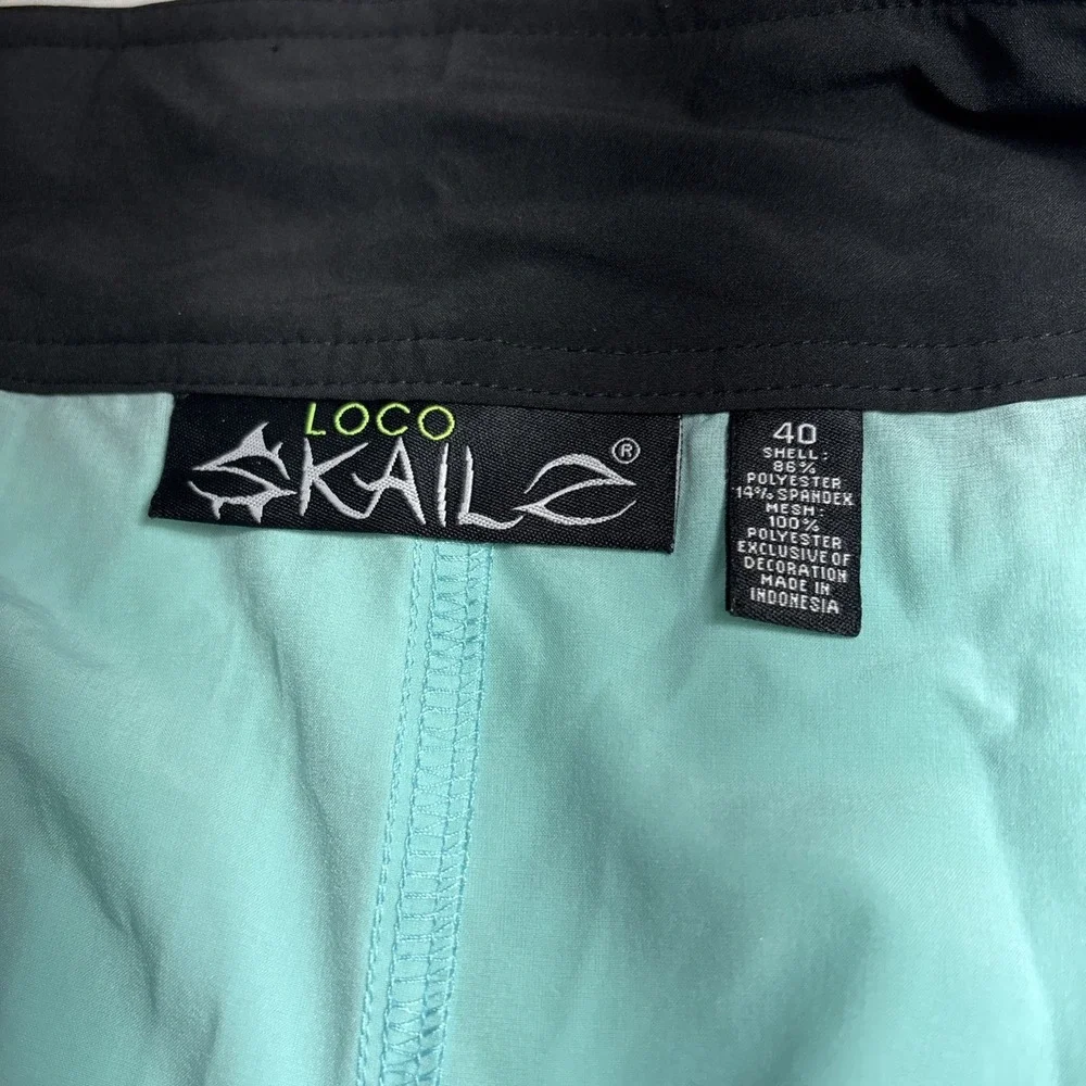 Loco Skailz Board Shorts Fishing Swim Trunks Performance Cargo Men’s Size 40
